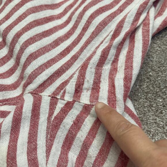 Old Navy womens striped pullon pants sz medium linen blend beachy light weight - Picture 12 of 12